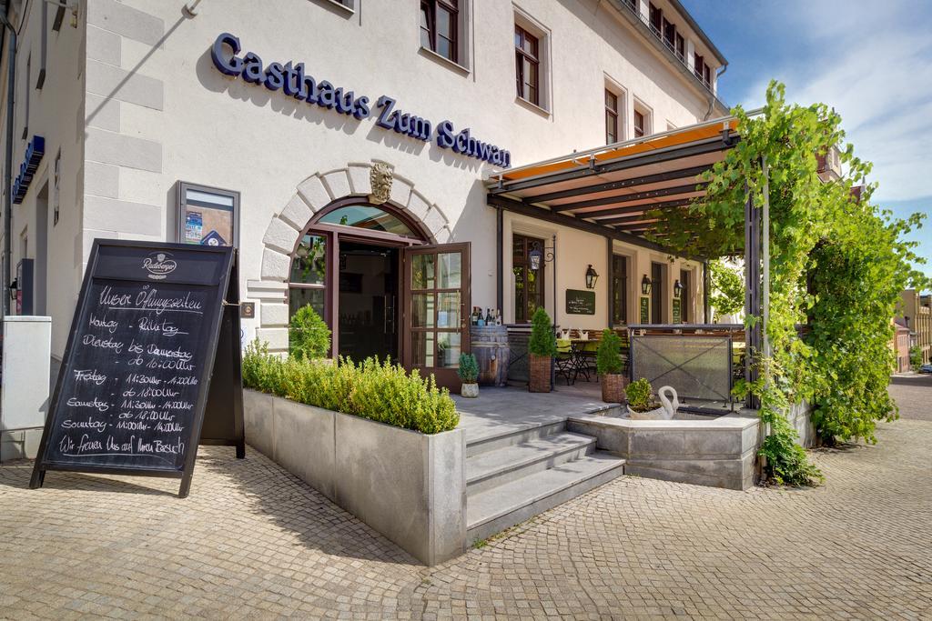 Hotel Gasthaus Zum Schwan Oschatz Exteriér fotografie