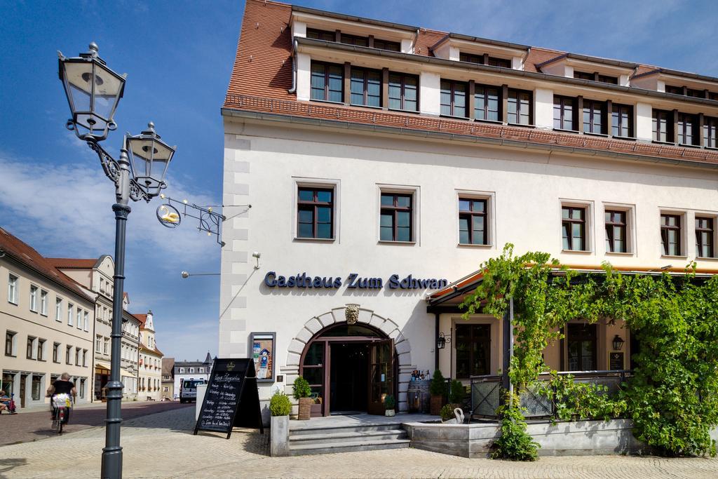 Hotel Gasthaus Zum Schwan Oschatz Exteriér fotografie