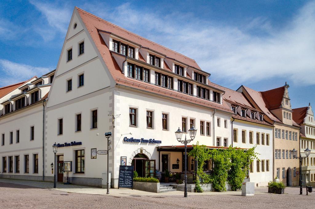 Hotel Gasthaus Zum Schwan Oschatz Exteriér fotografie